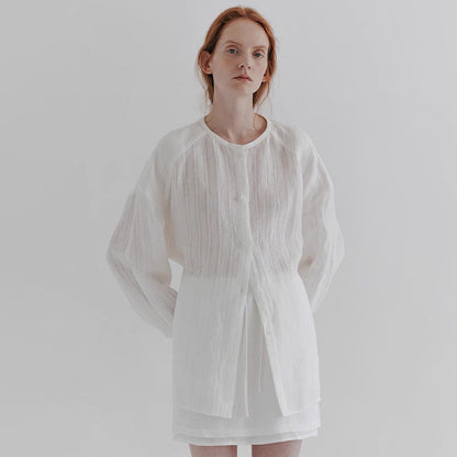 Damen Longshirts Feine Struktur Norvielle
