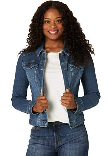 Damen Denimjacke klassisch mit Dekornähten