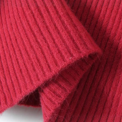Damen Grobstrickpullover Stehkragen Norvielle