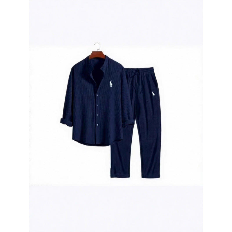 Damen Schlafanzug Set mit Hemd und Hosen