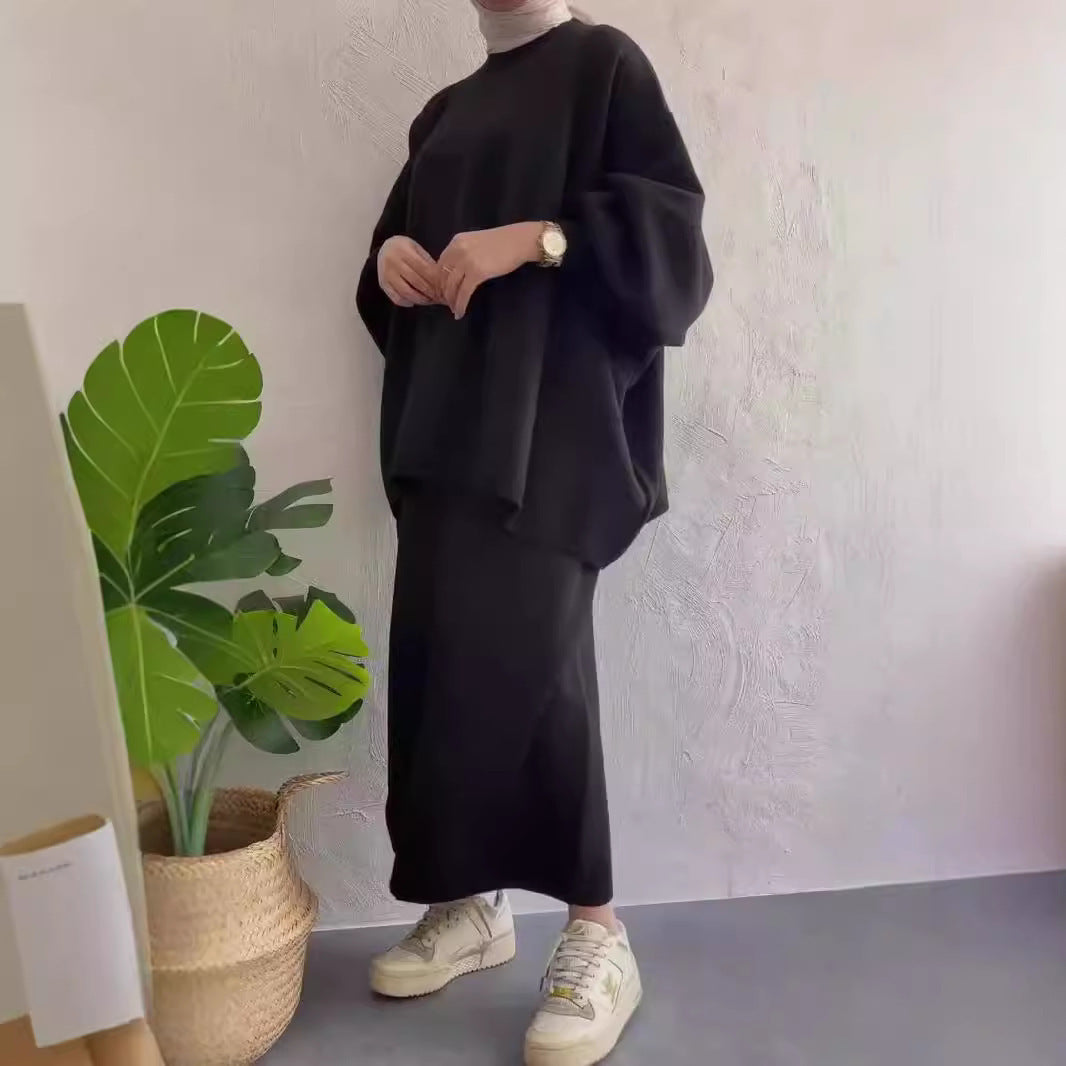 Damen Maxikleid Oversized Schnitt Elegantes Design
