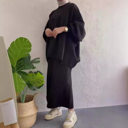 Damen Maxikleid Oversized Schnitt Elegantes Design