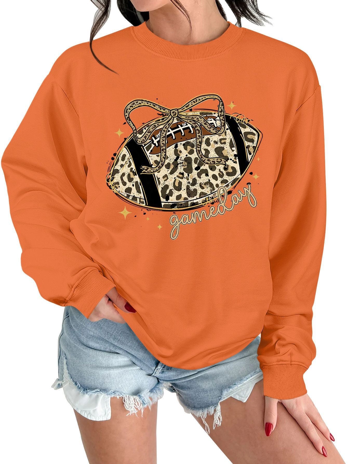 Damen Sweatshirt Sportmotiv Lässig Norvielle