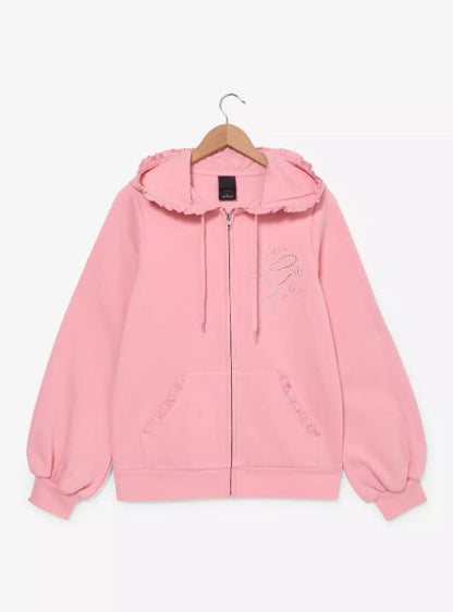 Damen Kapuzenjacke Rüschendetails Norvielle