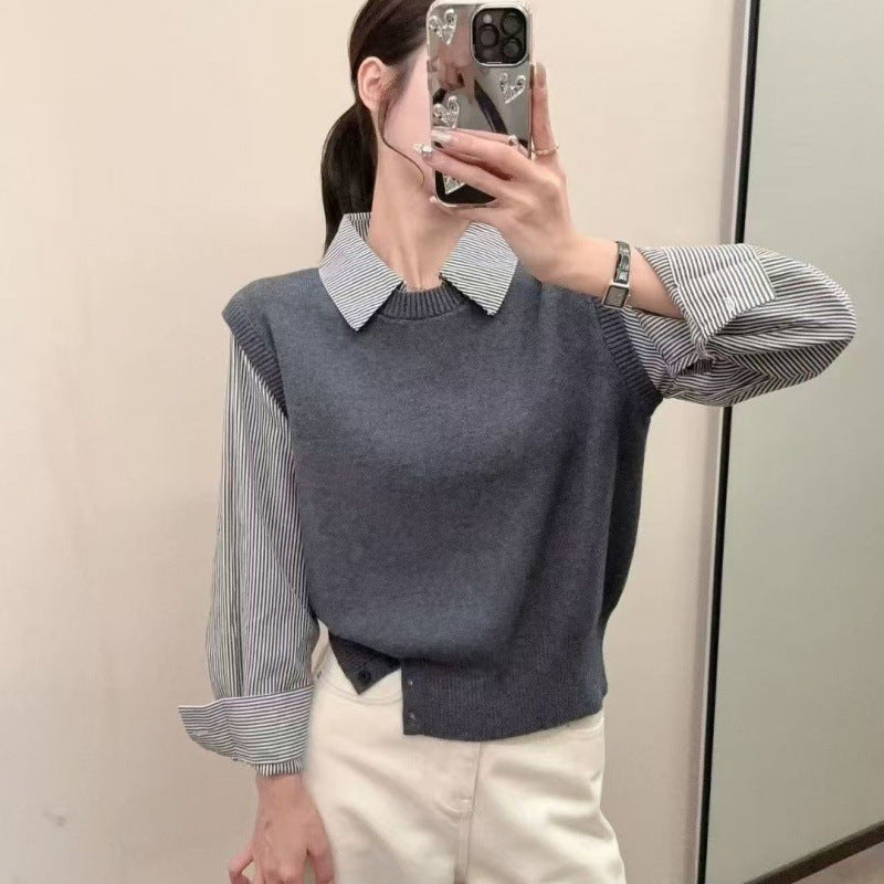 Damen Pullover Lässig Strukturiert Norvielle