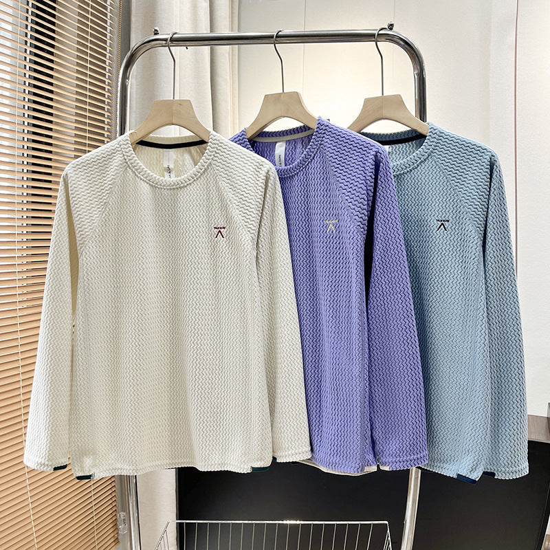 Damen Langarmshirt Strukturiertes Design Norvielle