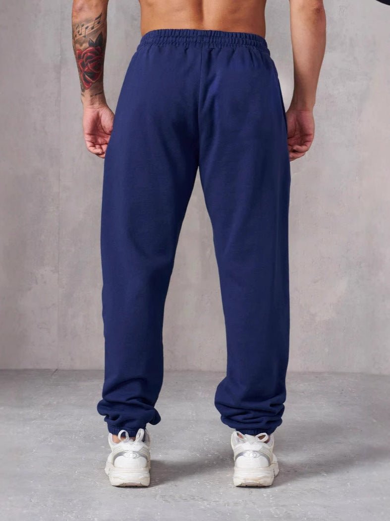 Herren Baggy Jogginghose Elastischer Bund Seitentaschen