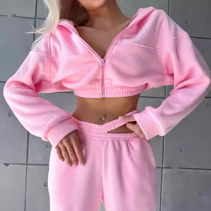 Damen Fleece-Loungewear-Set Kuschelig Norvielle - Norvielle