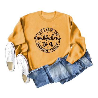Damen Sweatshirt Motivierender Aufdruck Norvielle