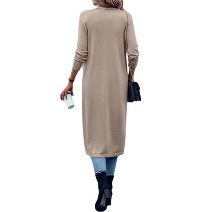 Damen Strickmantel Offen Norvielle Elegantes Design