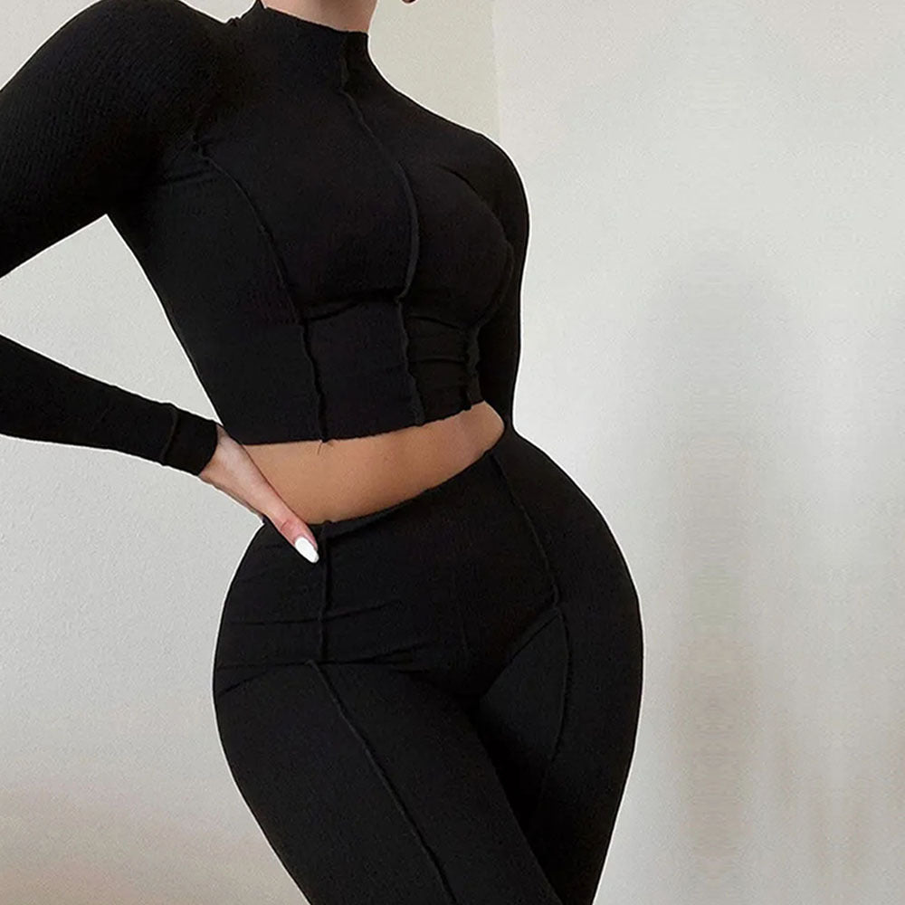 Damen Sportliches Oberteil Set Langarm Norvielle - Norvielle