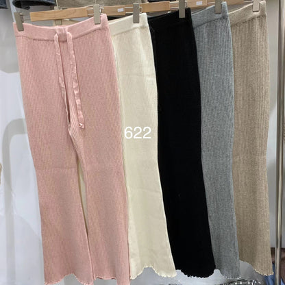 Damen Strickhose Elastischer Bund Weit Norvielle