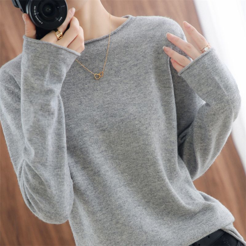 Damen Pullover Weicher V-Ausschnitt Norvielle
