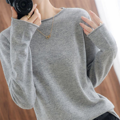 Damen Pullover Weicher V-Ausschnitt Norvielle
