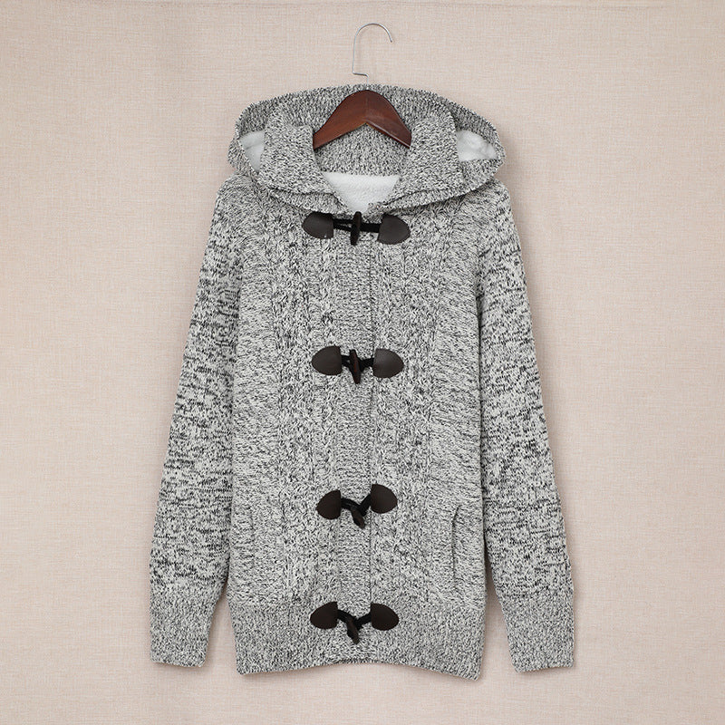 Damen Strickjacke Hochkragen Bequem Knöpfe Norvielle