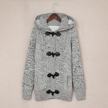 Damen Strickjacke Hochkragen Bequem Knöpfe Norvielle