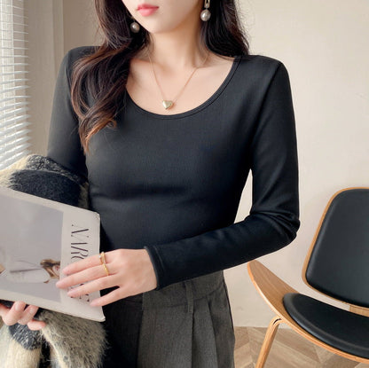 Damen Langarmshirt Rippstruktur Cropped Norvielle