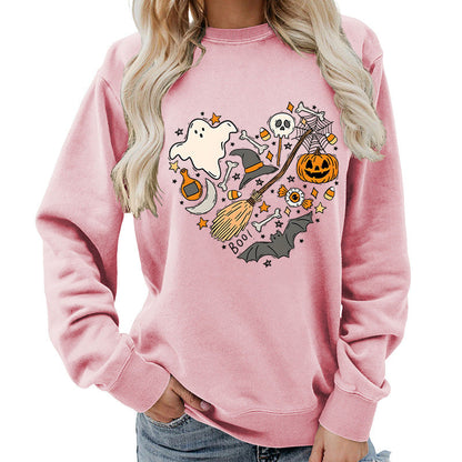 Damen Halloween Sweatshirt Kreatives Motiv