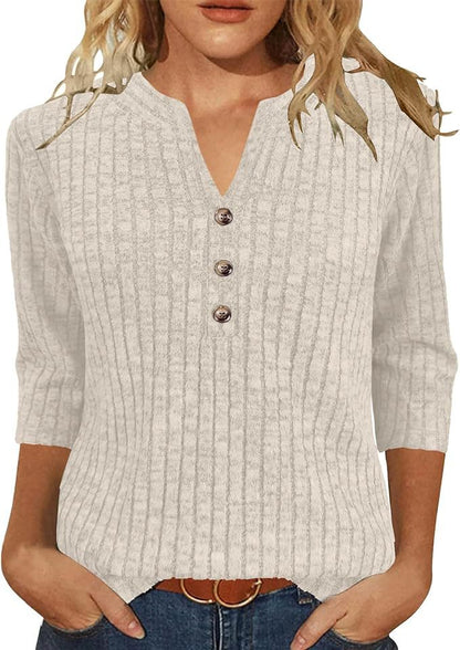Damen Strickpullover Modernes Rippenmuster Dekorativer