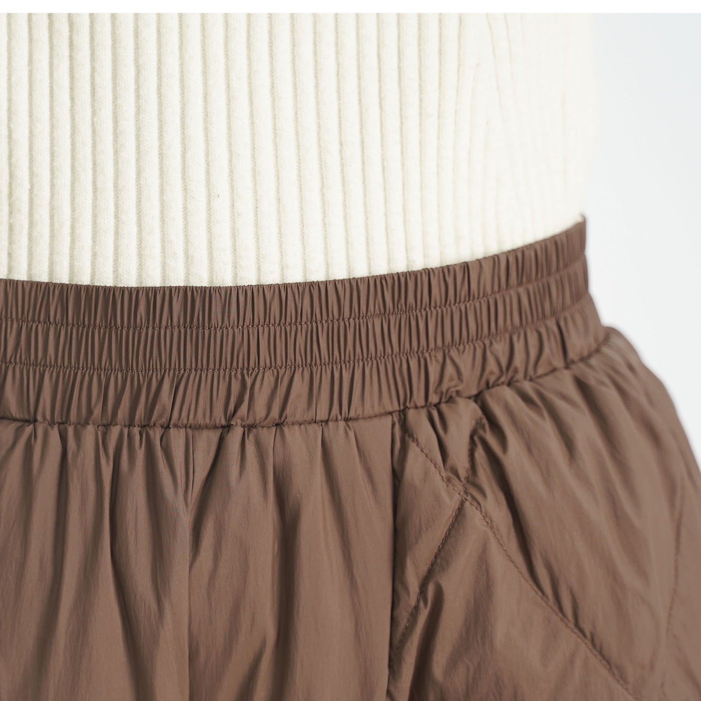 Damen Gefütterte Hose Elastikbund Taschen