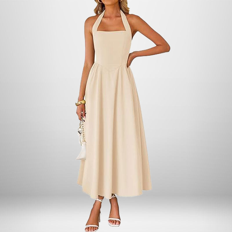 Damen Maxi-Kleid Raffiniertes Trägerdesign Eleganter Schnitt