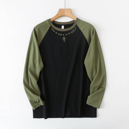 Damen Sport Langarmshirt Raglanärmel Baumwolle