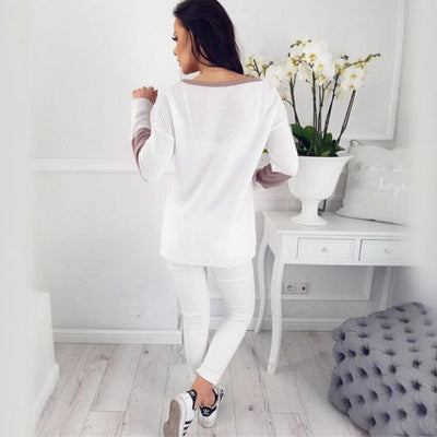 Damen Strickpullover Geometrisches Muster Feine Struktur