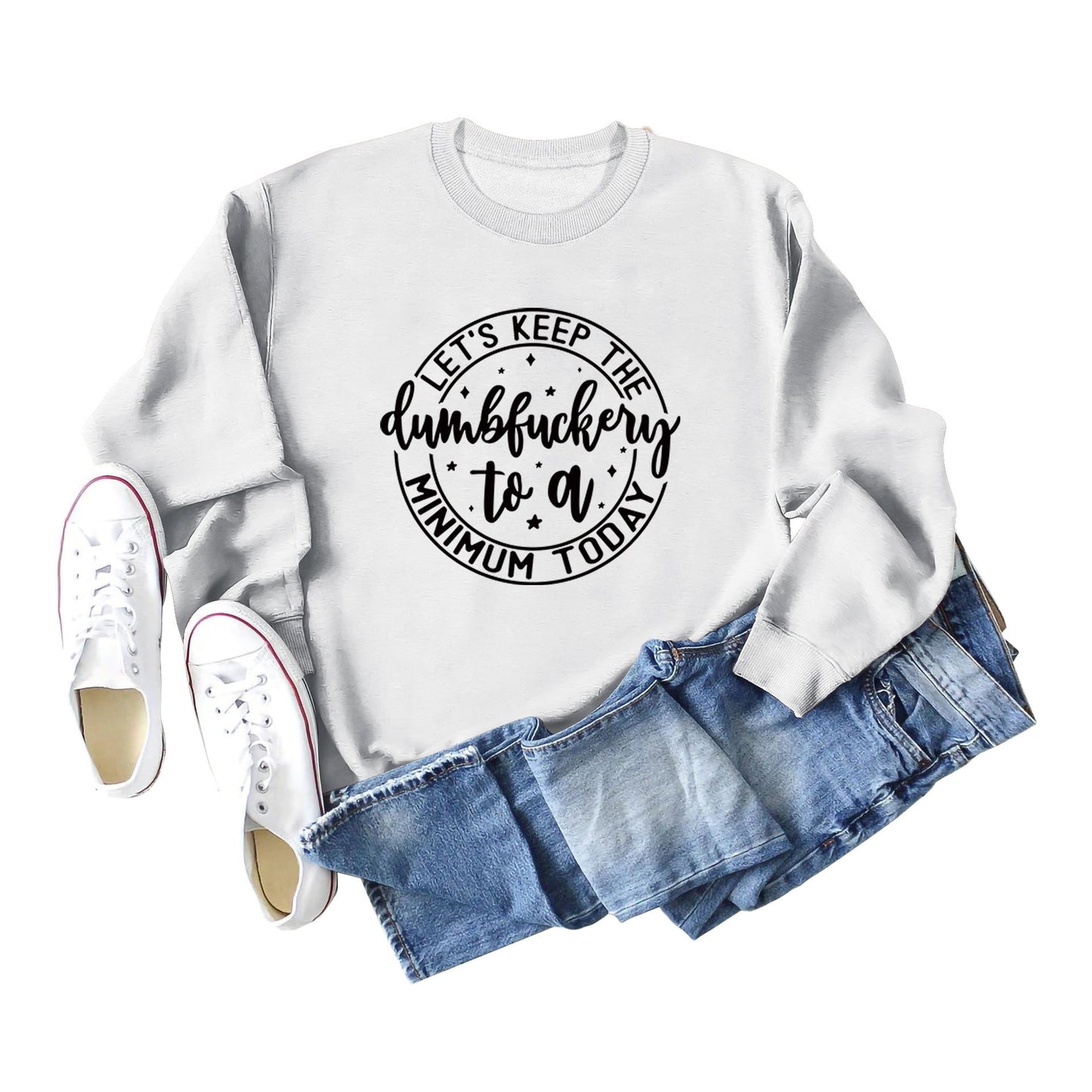 Damen Sweatshirt Motivierender Aufdruck Norvielle