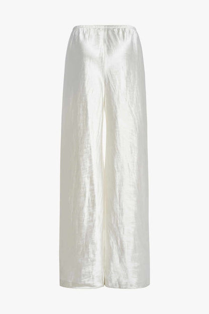 Damen Hochbundhose Satin Elegant