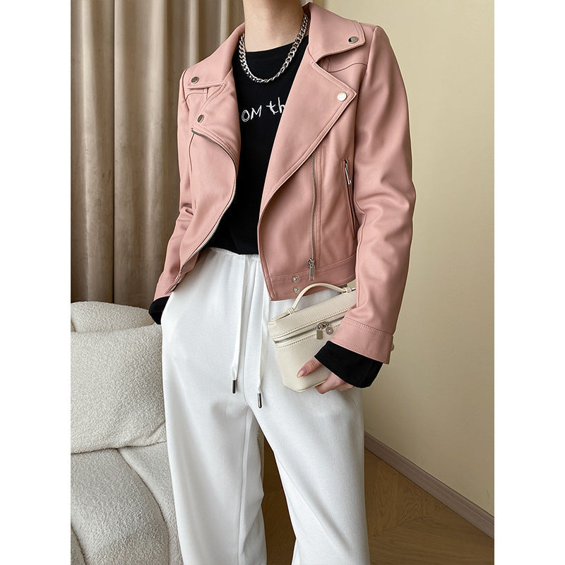 Damen Bikerjacke Kunstleder Norvielle