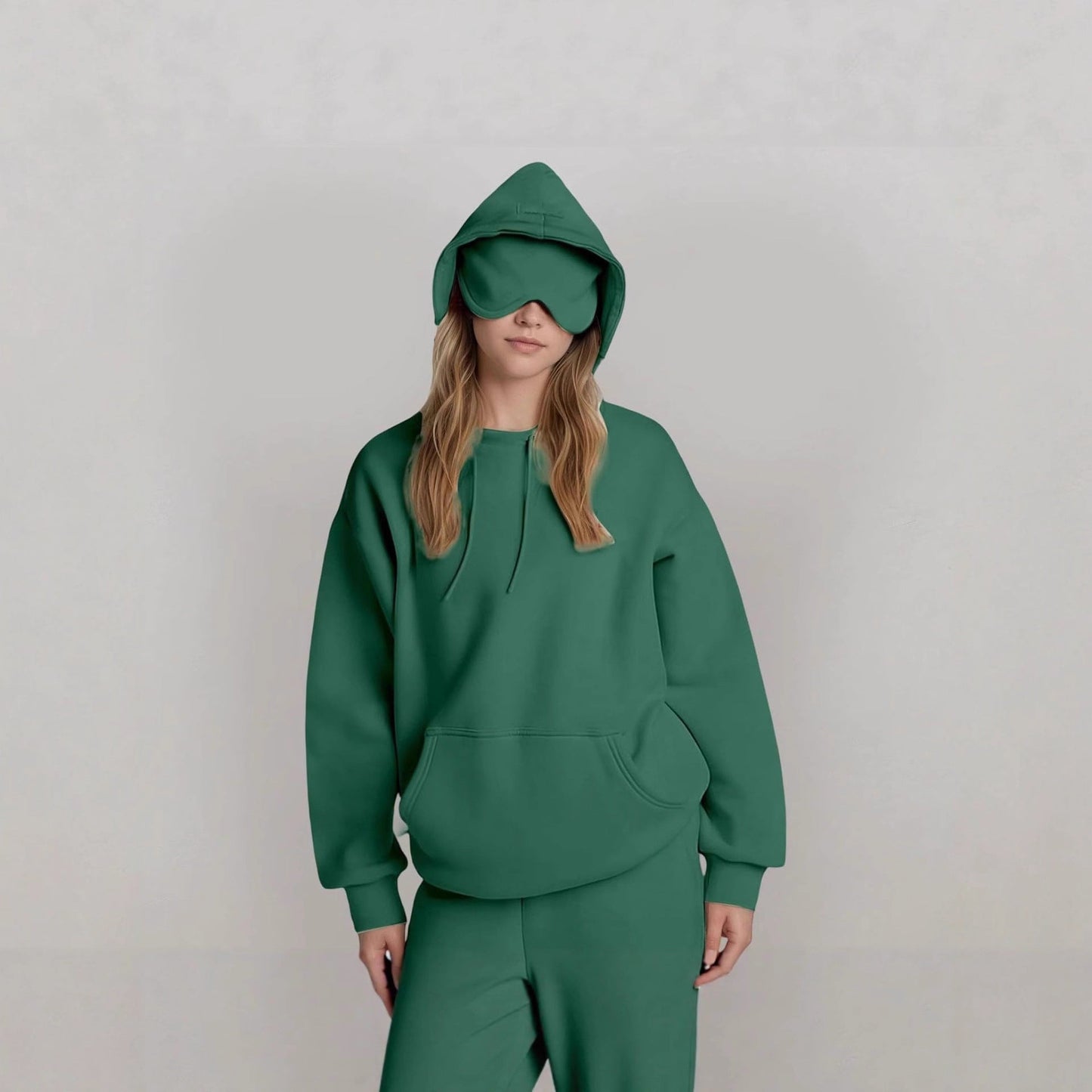 Damen Kapuzenpullover mit Schlafmaske Norvielle