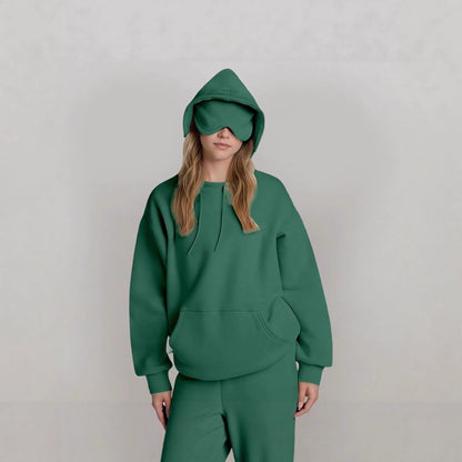 Damen Kapuzenpullover mit Schlafmaske Norvielle