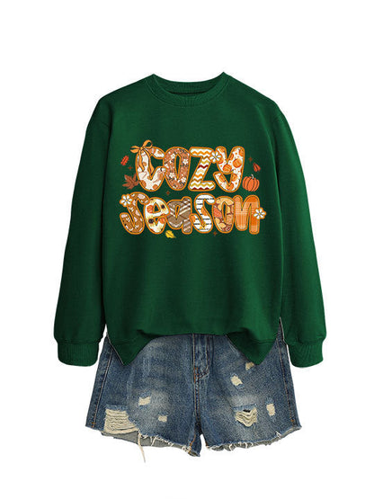Damen Sweatshirt Herbstdesign Lässig Norvielle