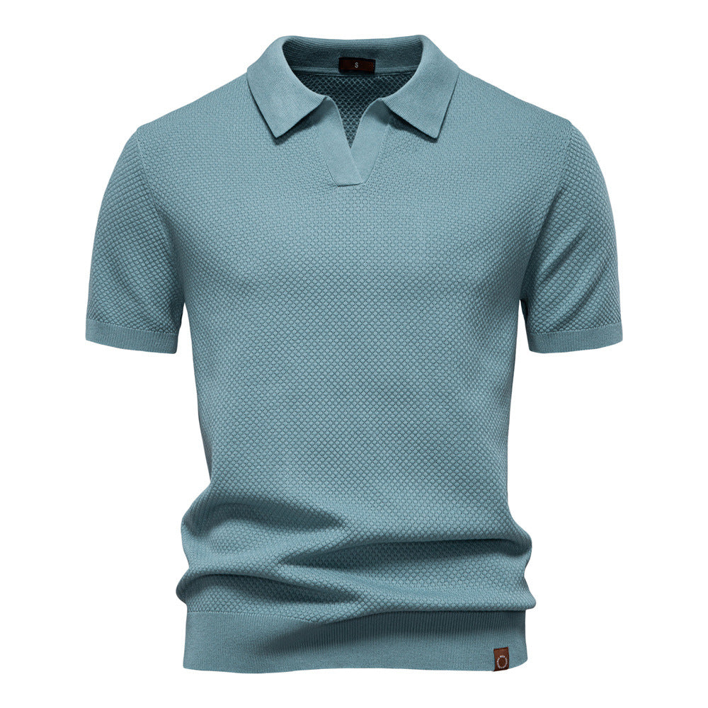 Herren Polo-Shirt Strukturiert