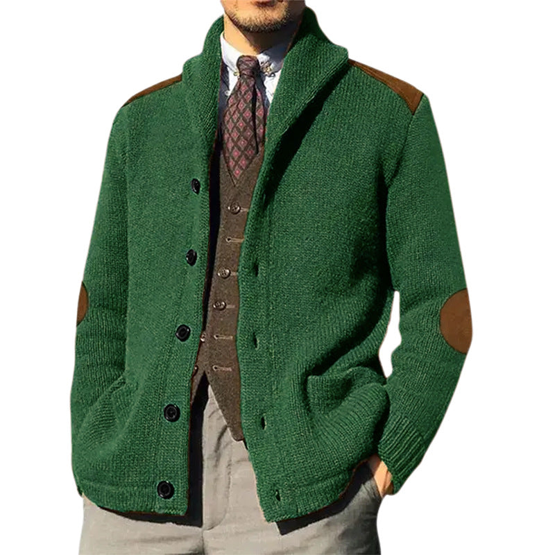 Herren Strickjacke Klassischer Schalkragen Bequem