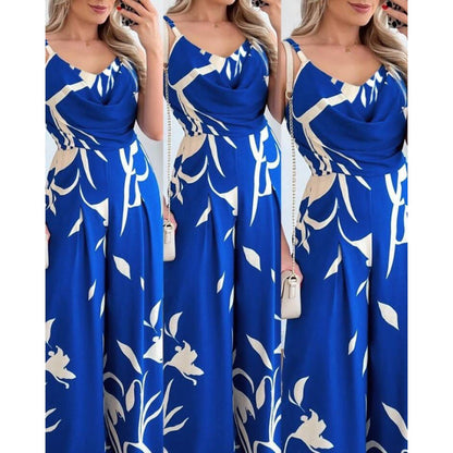 Damen Overall Gefaltetes Oberteil Florales Design