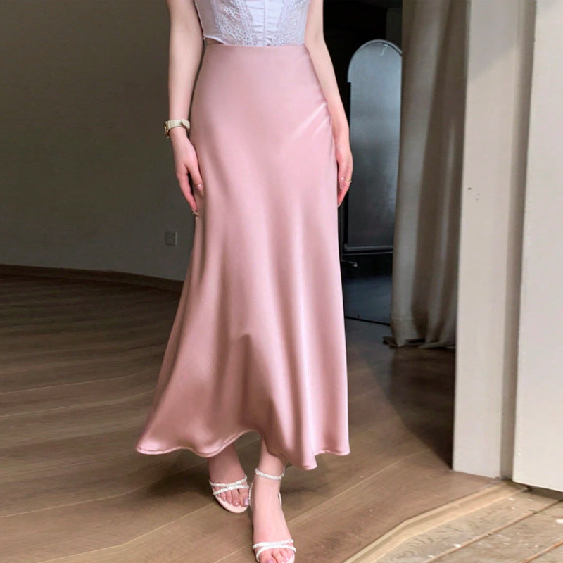 Damen Maxikleid Seidenähnlich Norvielle