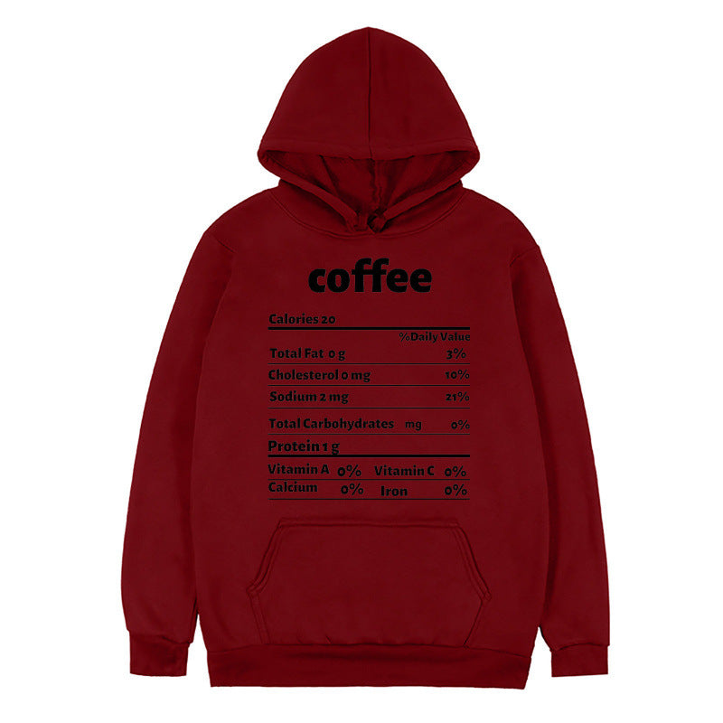 Damen Kapuzenpullover Nährwertdesign Norvielle