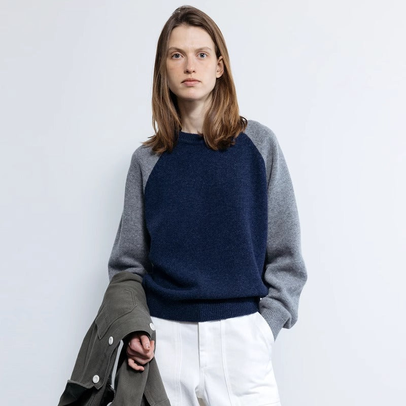 Damen Strickpullover Raglanärmel Norvielle