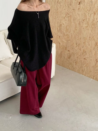 Damen Oversized Pullover Weich Norvielle