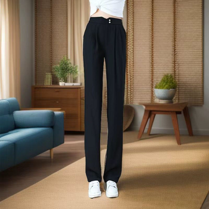 Damen Hochbundhose Fließend Falten Norvielle