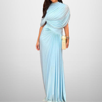 Damen Wickelmaxikleid Elegantes Design mit Raffi-Drapierung Norvielle