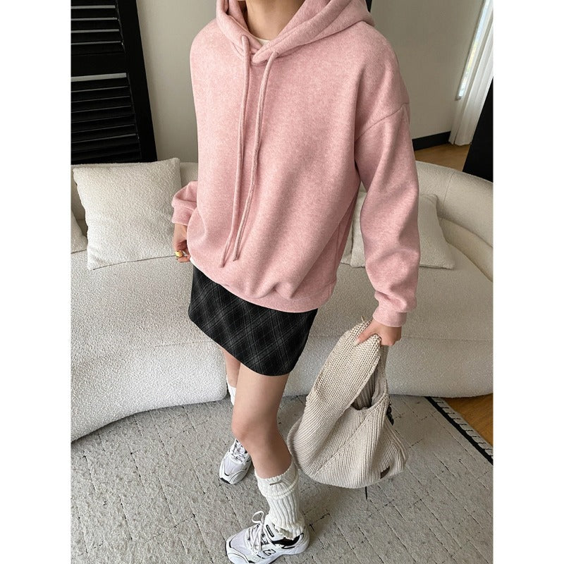 Damen Hoodie Mit Kapuze Überschnittene Schultern Norvielle