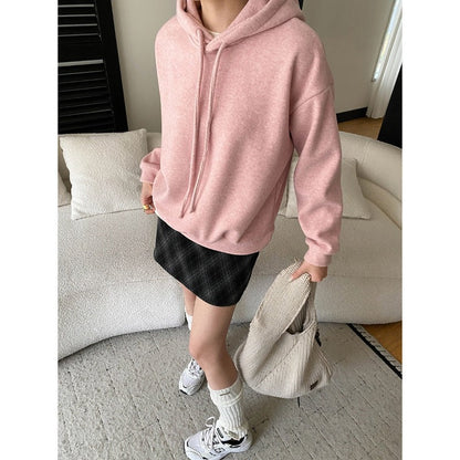 Damen Hoodie Mit Kapuze Überschnittene Schultern Norvielle