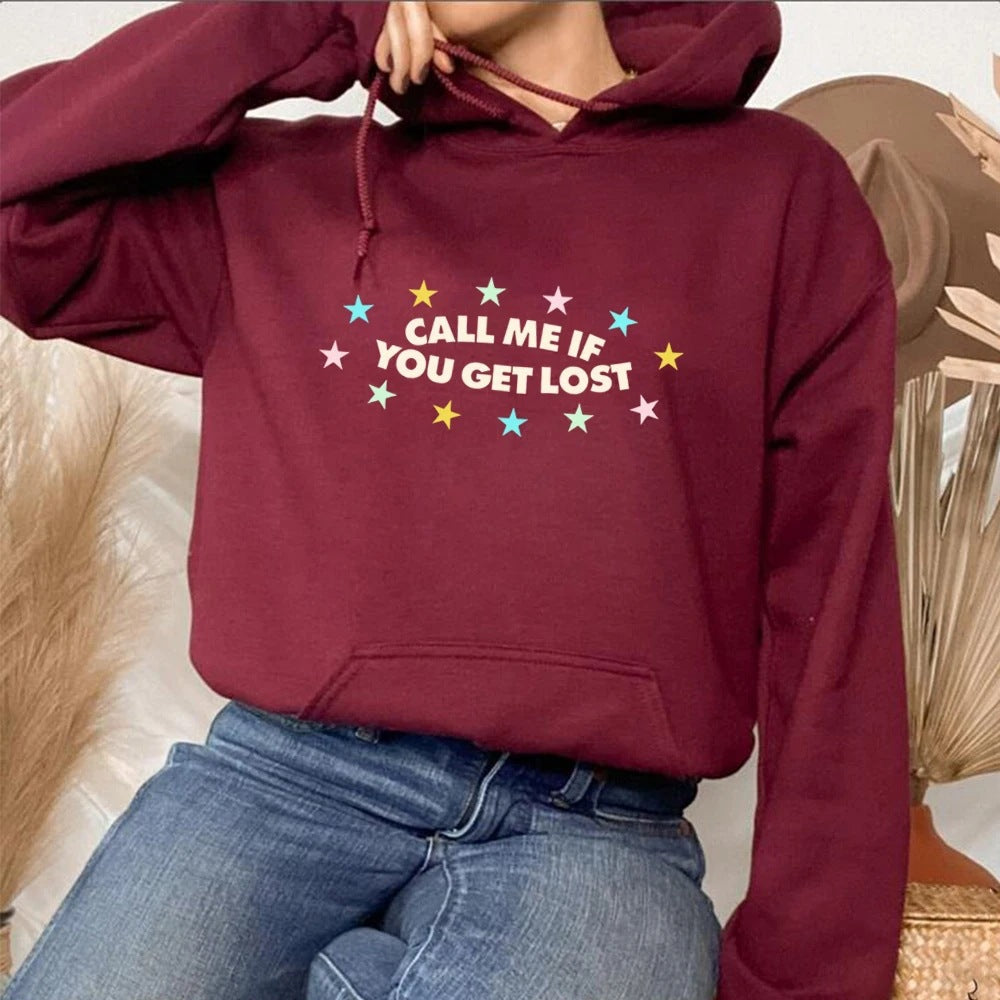Damen Kapuzenpullover Lässig Mit Aufdruck Norvielle