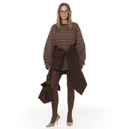 Damen Oversize T-Shirt Baumwolle Weiß