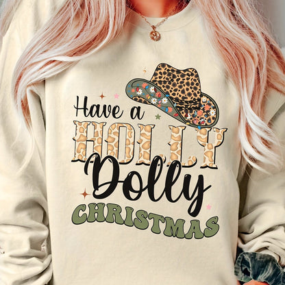 Damen Sweatshirt Weihnachten Motiv Baumwolle Rot