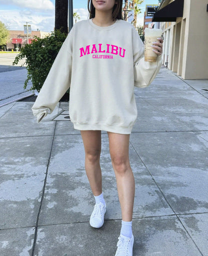 Damen Sweatshirt Weiches Material Norvielle California-Logo