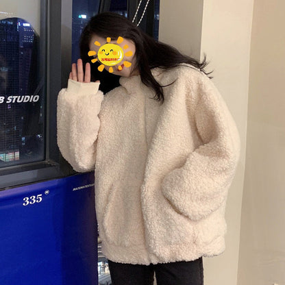Damen Fleecejacke mit Ohren und Taschen Kuschelig Grün