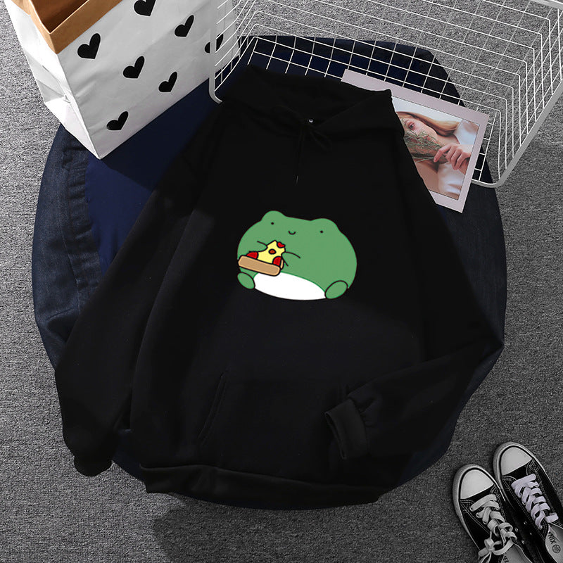 Damen Hoodie Froschdesign Weich Norvielle